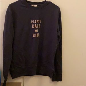 Acne Studios oversized sweatshirt size s dark navy